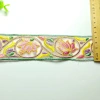 Hanfu lace, new Chinese-style embroidery in Chinese style, 5cm water-soluble embroidery, European tulle pattern lace, lace, lace, colorful green details Picture